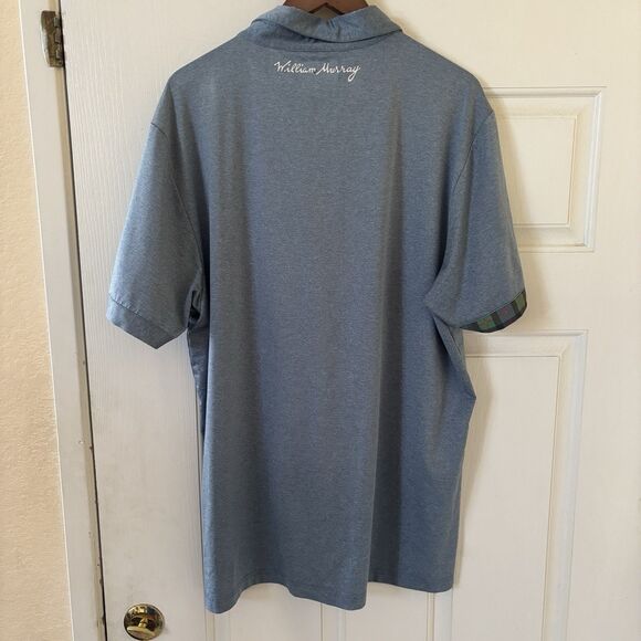 William Murray Mens Golf Polo XL Blue Performance Shirt Stretch Light Outdoors - Picture 10 of 13